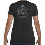 Stowloch Whiskey Women's Back Label T-Shirt
